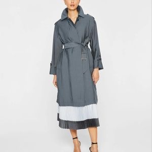 Soft Trench Coat - New With Tags - NEVER WORN - Grey